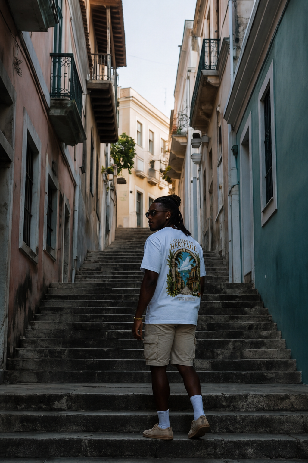 Caribbean Heritage — escalier pastel